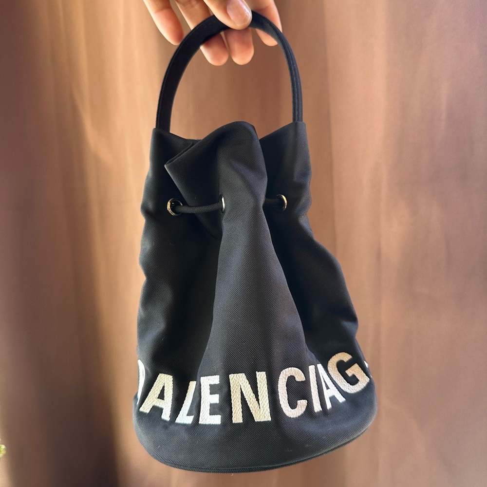 Balenciaga Black Mini Bucket Bag
